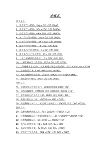 全部高考化学方程式,知识点大全