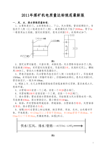 XXXX年煤矿机电质量达标规范最新版