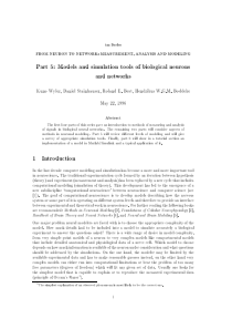 tm Series FROM NEURON TO NETWORK MEASUREMENT, ANAL