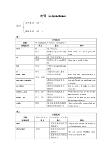 中考英语连词专项训练