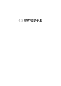 GIS维护检修标准