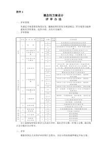 概念性方案设计评标办法