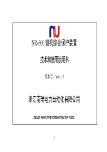 NR600V1.17说明书-A5