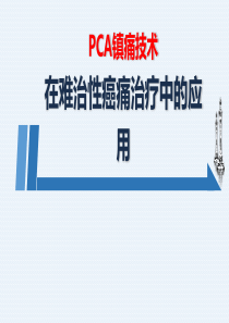 PCA镇痛技术在难治性癌痛治疗中的应用