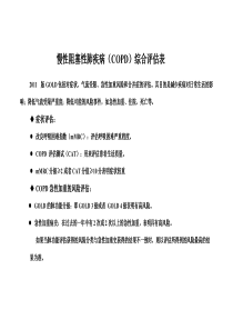 【免费下载】COPD综合评分表