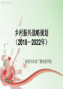 乡村振兴战略规划(2018-2022年)