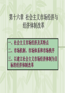 第十六章 社会主义市场经济与经济体制改革