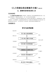 《人力资源自我诊断操作方案》五