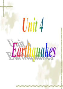 earthquake Unit4 Reading book1