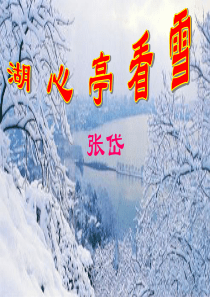 2湖心亭看雪课件