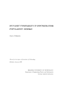 DYNAMIC COMPLEXITY IN DISCRETE-TIME POPULATION MOD