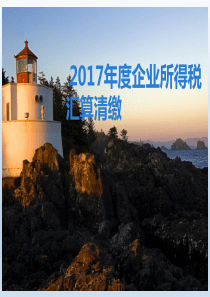 2017年度企业所得税汇算清缴A