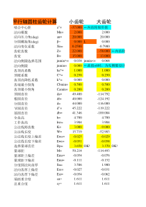 平行轴齿轮万能计算程序