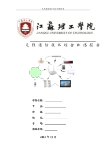 无线通信技术综合训练报告