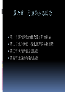 环境生态学经典课件――第六章 区域性环境污染