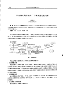 【矿山建设】阳光焦化集团洗煤厂工程测量定位浅析