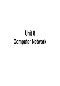 Unit 8 Computer Network