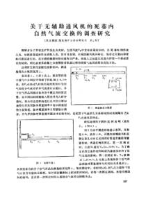 【采矿安全】关于无辅助通风机的死巷内自然气流交换的调查研究