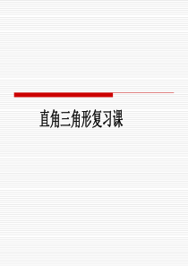 湘教版八年级数学下册《直角三角形》PPT复习课