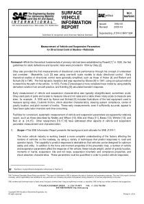 SAE J1574-2-2000 Measurement of Vehicle and Suspen