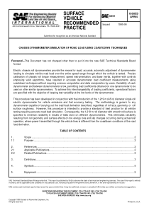 SAE J2264-1995 CHASSIS DYNAMOMETER SIMULATION OF R