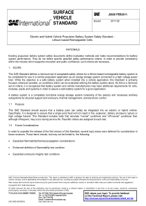 SAE J2929-2011 Electric and Hybrid Vehicle Propuls