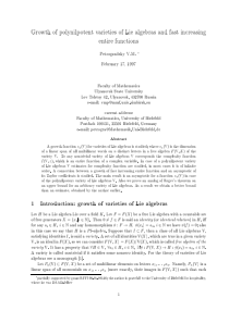 Growth of polynilpotent varieties of Lie algebras 