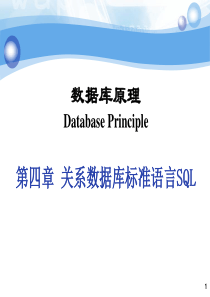 第4章 关系数据库标准语言SQL1