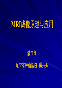 MR成像原理与应用