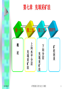 【采矿课件】ch7充填采矿法