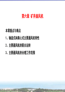 【采矿课件】第六章矿井扇风机