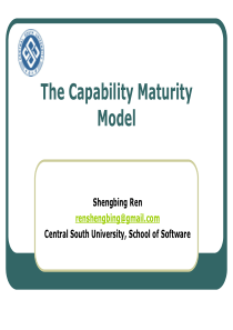 现代软件工程The Capability Maturity Model