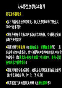 2011.12乙平台人体寄生虫标本复习(自动循环播放)