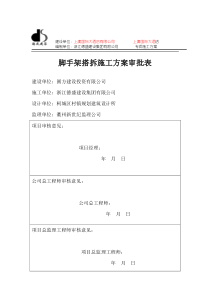 0脚手架搭拆专项施工方案