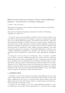 1 Bounds for Linear--Functional Outputs of Coerciv