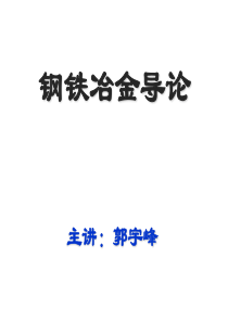 中南大学钢铁冶金导论