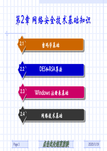 第2章 网络安全技术基础知识