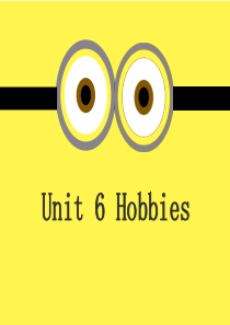 高职国际英语1-Unit 6 hobbies