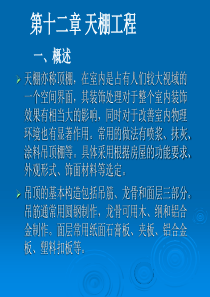 造价员 第十二章 天棚工程