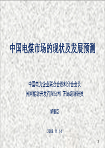 中国电煤市场的现状及发展预测