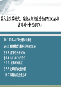 第六章失效模式、效应及危害度分析(FMECA)和故障树分析法(FTA)