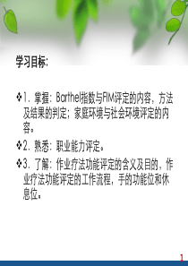 第二章   作业疗法的功能评定