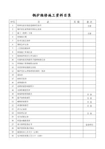 六、锅炉维修施工资料