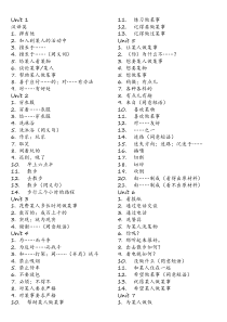 人教版七下英语复习——固定搭配