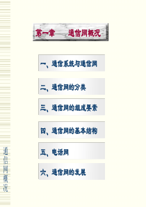 第1章通信网概况
