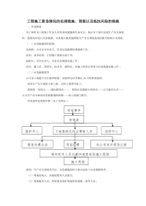 工程施工紧急情况的处理措施、预案以及抵抗风险的措施