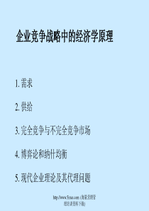 企业竞争战略中的经济学原理