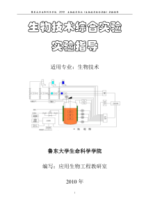 生物技术综合实验指导手册