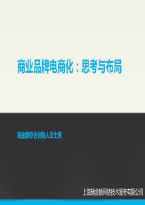 布局与思考XXXX年商业品牌电商思考与布局中文版-安士辉