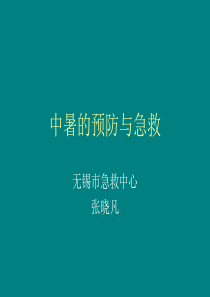 中暑的预防与急救